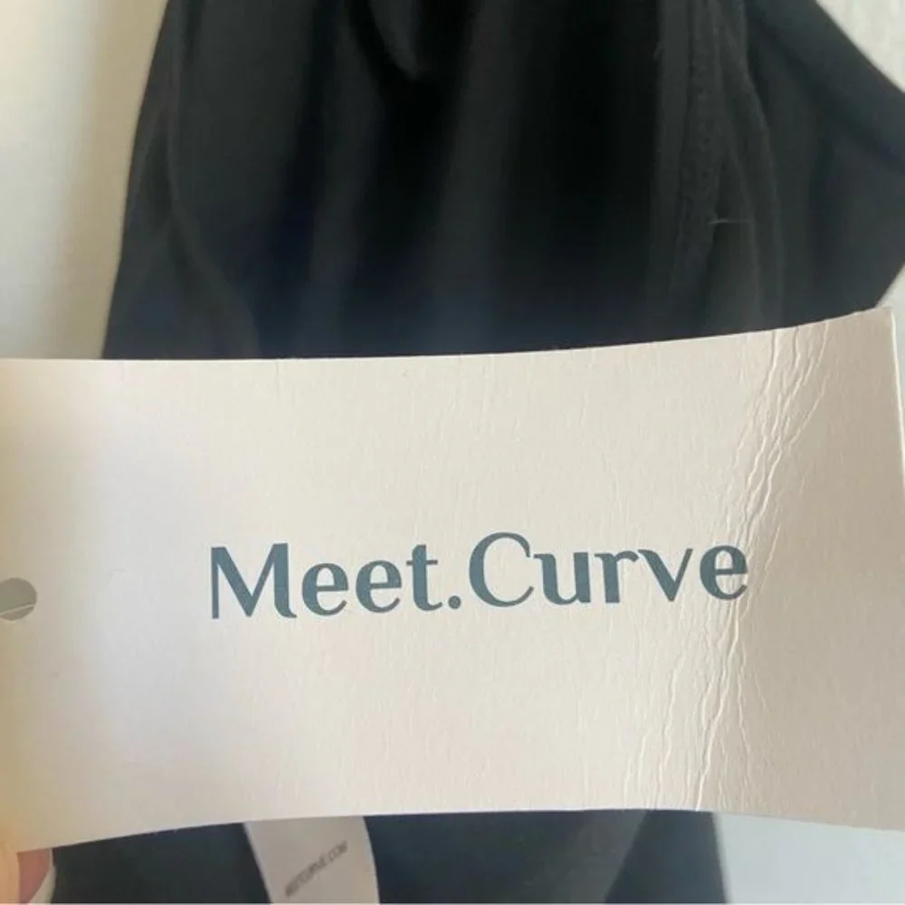 Meet.Curve Black Cross Back Swimsuit